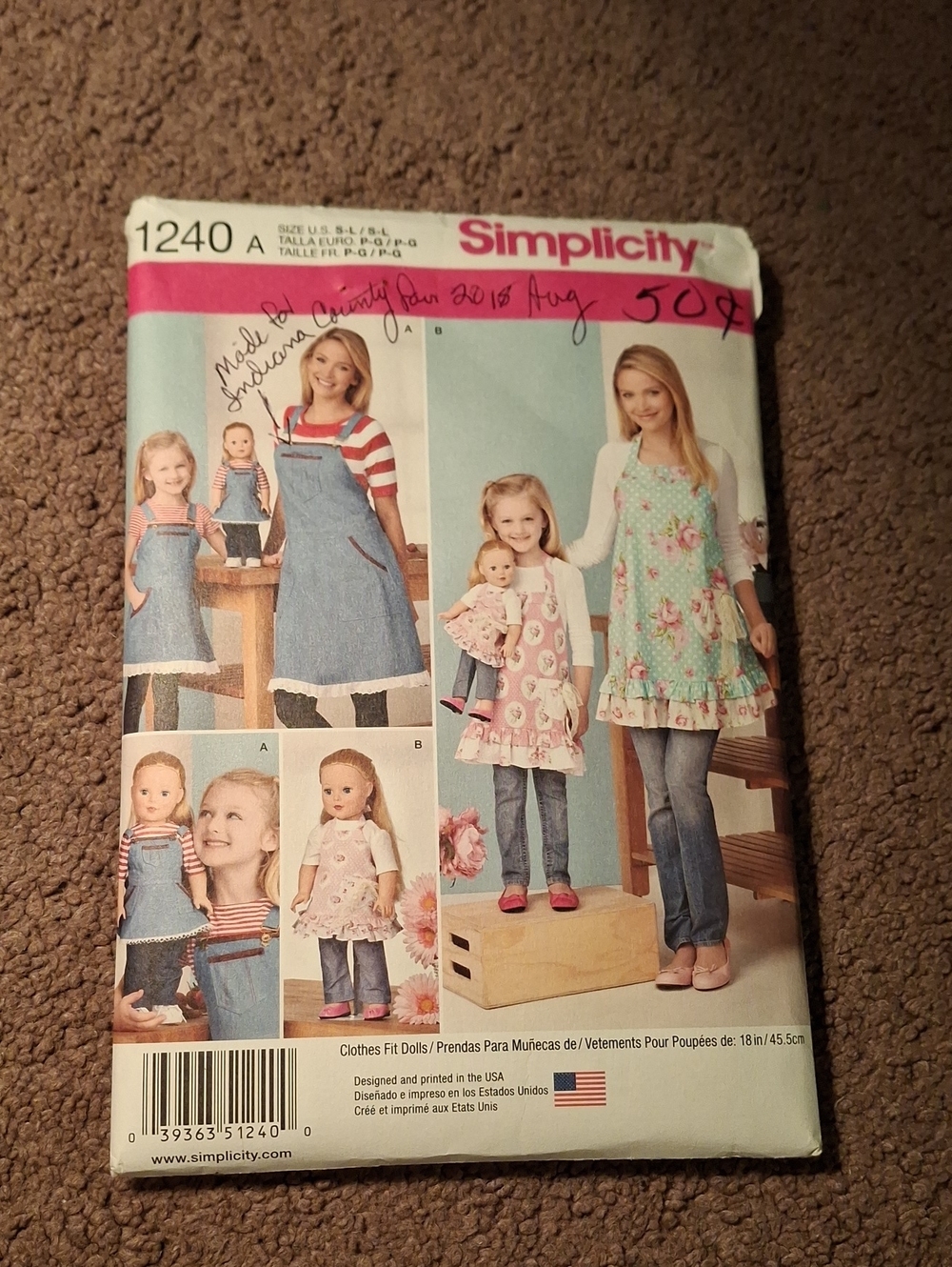 Simplicity Apron Pattern